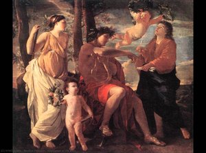 Inspiration Of The Poet — Nicolas Poussin, Classical Baroque
