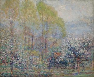 Springtime In Giverny, (1911) — Karl Albert Buehr