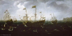 Shipping off a Coast in Rough Seas