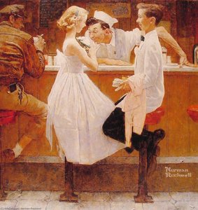 After The Prom — Norman Rockwell
