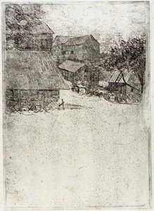 Neighboring Farm — Julian Alden Weir