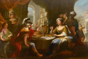 Cleopatra Dissolving The Pearl In Wine