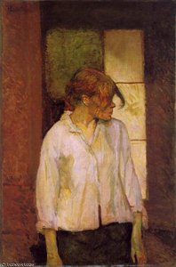 'a Montrouge' - Rosa La Rouge, - (72.) — Henri De Toulouse-lautrec