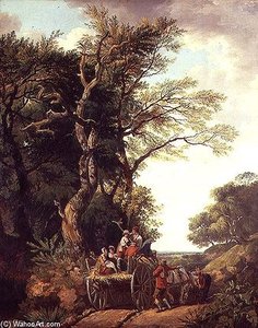 The Harvest Waggon — Francis Wheatley