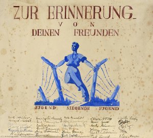 Commemorative Piece With 29 Signatures — Ernst Eisenmeyer