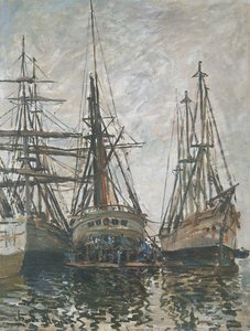 Boats On Rapair — Claude Monet, Impressionism