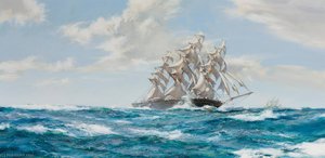 Racing Home — Montague Dawson