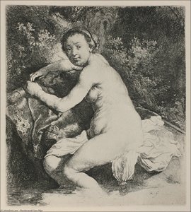 Diana Bathing — Rembrandt Van Rijn