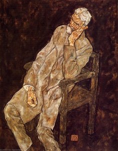 Portrait Of An Old Man (also Known As Johann Harms) — Egon Schiele