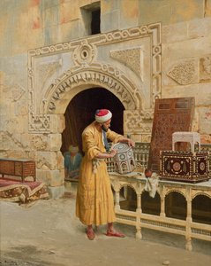 The Furniture Maker Painting — Ludwig Deutsch