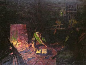 Pioneer Education, (painting) — Fletcher Ransom