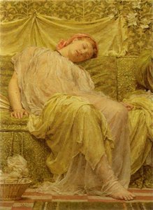 A Workbasket — Albert Joseph Moore, Academicism