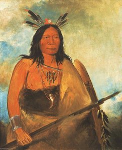 Kots O Kó Ro Kó, Hair Of The Bull's Neck, A Chief — George Catlin