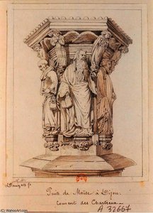 The Well Of Moses In Dijon, Carthusian Monastery — Adrien Dauzats, Neoclassicism