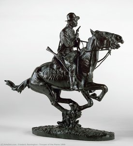 Trooper Of The Plains 1868 — Frederic Remington, American Romanticism
