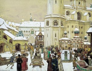 Ivan The Great Square In The Moscow Kremlin — Apollinari Vasnetsov