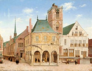 The Old Town Hall In Amsterdam — Pieter Jansz. Saenredam, Baroque Dutch Painting