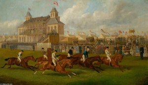 A Horse Race In Victoria Park, Leicester — Edward Benjamin Herberte