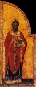 Crucifixión con San Nicolás y San Gregorio. San Nicolás de Mira