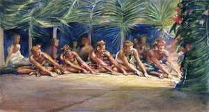 Siva Dance At Night (also Known As Seated Siva Dance At Night) — John La Farge