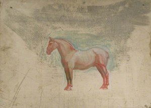Study Of A Heavy Horse — Sir Alfred James Munnings