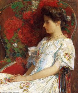 The Victorian Chair — Frederick Childe Hassam, Impressionism