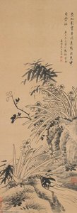 Orchid, Bamboo And Rock — Jiang Tingxi