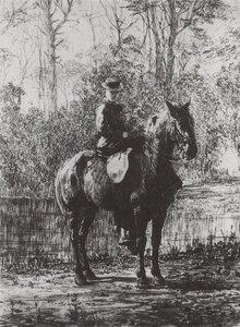 Amazon On A Horseback — Vasily Dmitrievich Polenov