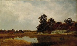 October In The Marshes — John Frederick Kensett