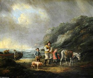 Fisherfolk On The Seashore — George Morland