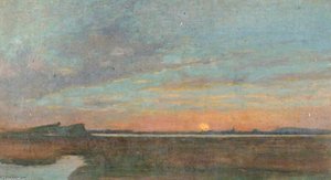 Coastal Scene At Sunset — Wilfred Williams Ball