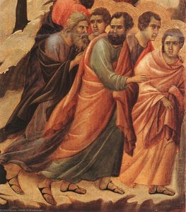 Christ Taken Prisoner (detail) — Duccio Di Buoninsegna, Sienese Gothic