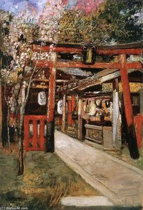 Entrance Of A Church In Kyoto — Gyula Tornai