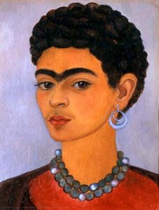 Self Portrait With Curly Hair — Frida Kahlo