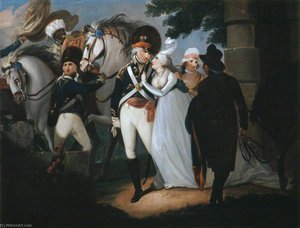 An Officer of Light Dragoons Taking Leave of His Wife