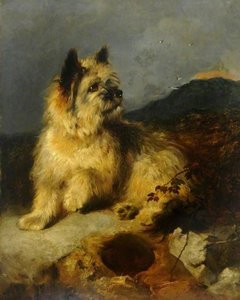 A Terrier By A Rabbit Hole — George Earl