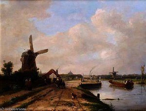 Haarlem With Saint Bavo Cathedral In The Background — Jan Weissenbruch