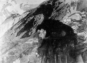 Demon Looking To The Valley — Mikhail Vrubel