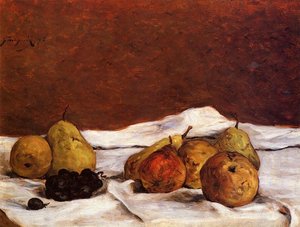 Pears And Grapes — Eugène Henri Paul Gauguin