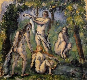 Four Bathers — Paul Cézanne, Post-impressionism