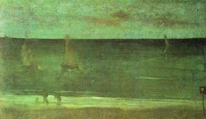 Nocturne: Blue And Silver - Bognor — James Abbott Mcneill Whistler, Impressionism