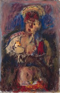 Woman With Flowers — Georgios Bouzianis