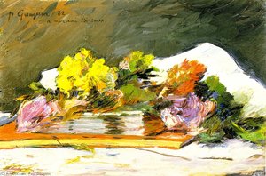 Flowers And Books — Eugène Henri Paul Gauguin