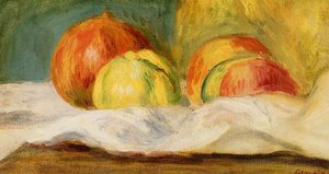 Still Life With Apples And Pomegranates — Pierre-auguste Renoir, Impressionism