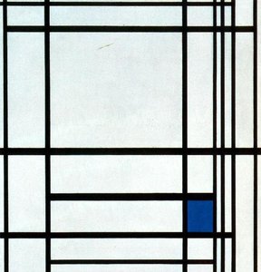 Composition With Blue — Piet Mondrian