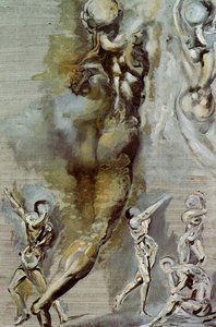 Untitled - Nude Figures After Michelangelo, 1982 — Salvador Dalí, Surrealist Dreamscape