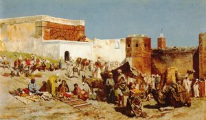Open Market, Morocco — Edwin Lord Weeks