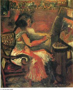 The Model — Marc Chagall