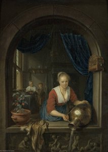 Maid At The Window — Gerrit Dou