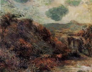 Mountain Landscape — Eugène Henri Paul Gauguin, Post-impressionism